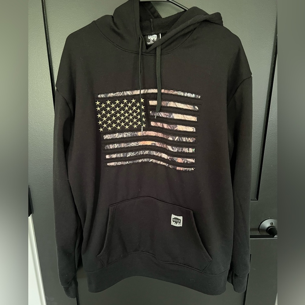 Buffalo Outdoors American Flag Camo Hoodie